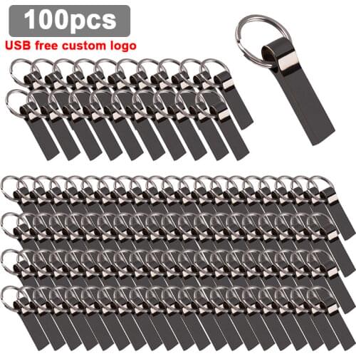 100pcs/lot Custom Logo USB Flash Drive 8GB Usb Stick16GB32GB 64GB 128GB USB Stick Pen Drive High Speed Pendrives for Photography