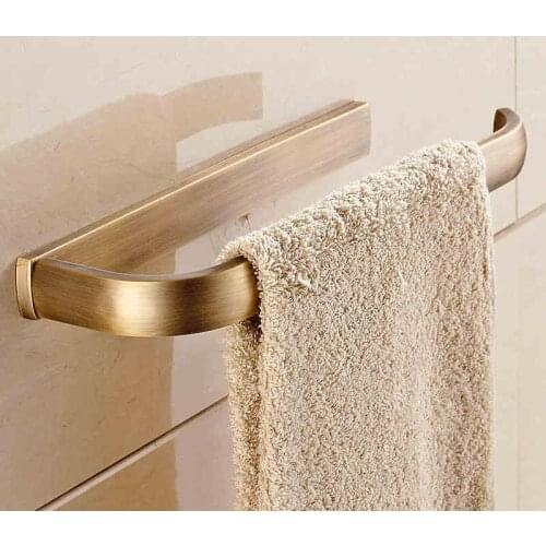 VidricTowel Rings 5 Colors Solid Brass Toilet Paper Holder Hanger Storage Shelf Towel Rail Wall Bathroom Accessories Towel Bar F