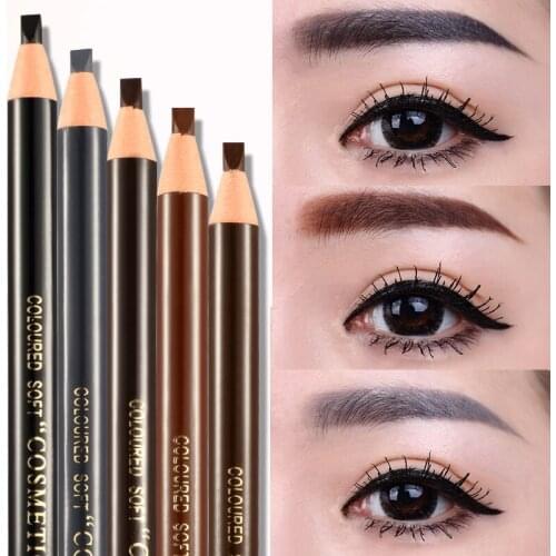 High Quality 5 Pcs Waterproof Microblading Eyebrow Peel-off Pencil Makeup Eyebrow Pencil Cosmetics Tools