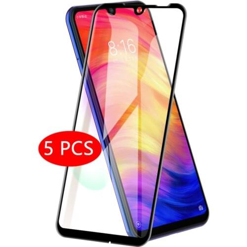 5Pcs/Lot Full Cover Tempered Glass For Xiaomi Redmi 6 Pro 6A 7A 8A Screen Protector Protective Glass for Redmi Note 7 8 Pro