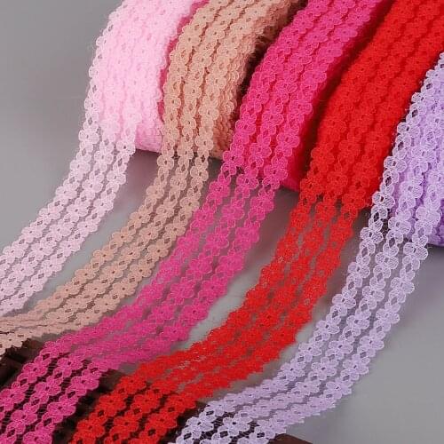 10 Yard Lace Ribbon Tape 25mm Wide Trim DIY Handicrafts Embroidered Net Cord For Sewing Decoration african lace fabric