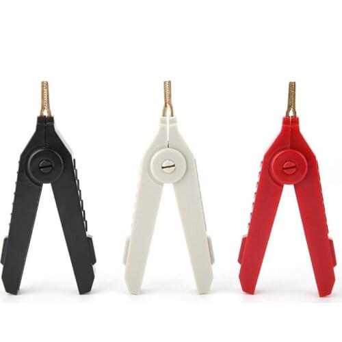 3Pcs Alligator Clamps Copper Gold Plated Alligator Clamp LCR Kelvin Test Clip 20A Gold Plating Copper Alligator Clamps CNIM Hot