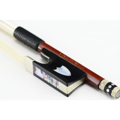 430V 4/4 Size VIOLIN BOW Pernambuco Stick Ebony Frog Nickel Silver Mounted