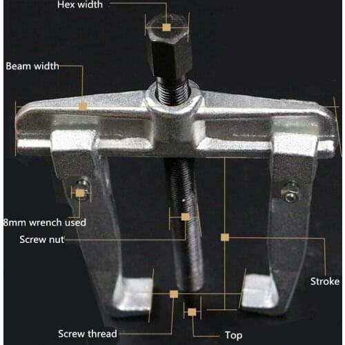 75/100/150mm Two For Jaw Arm Bolt Gear Wheel Bearing Puller Repair Tool Electrical Materials American Two Claw