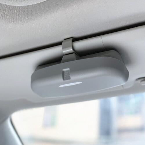 Car Accessories Sun visor Glasses Case For Skoda Octavia Yeti Roomster Fabia Rapid Superb KODIAQ Citigo KAMIQ KAROQ SCALA VISIO