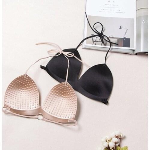 Push Up Bras Womens Backless Invisible Brs for Wedding Dress Seamless Lingerie Halter Bralette Sexy Breathable Underwear