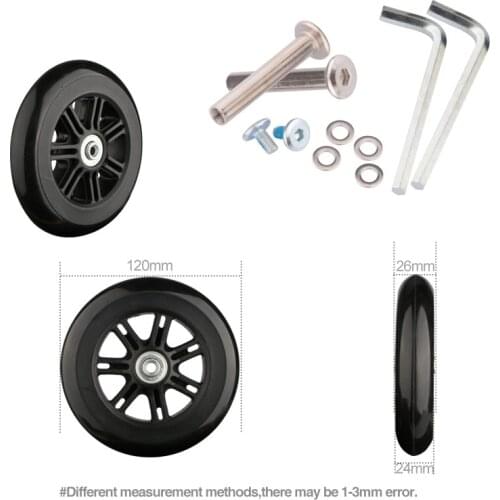 Luggage Wheel Accessories Universal Wheel Air Pull Case Roller Aircraft Silent Wheel Maintenance Shock Absorption 20 26 Inch