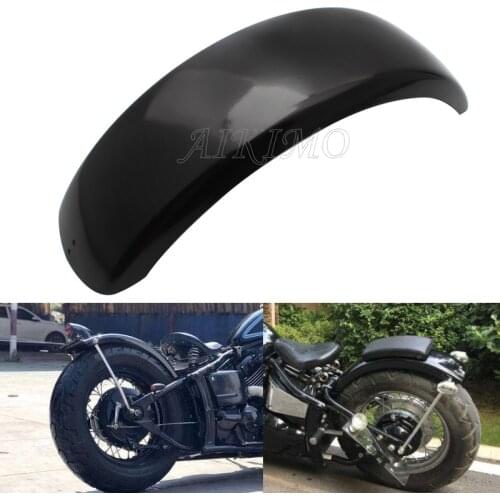 Old School 6" Black Flat Trailer Fender for Harley Bobber Chopper Triumph BSA XS650