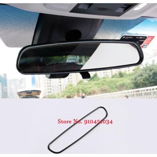 For Toyota Camry 2018 2019 Stainless Steel Car Styling Inner trim Rearview mirror Frame Decoration Cover Sticker Accessories
