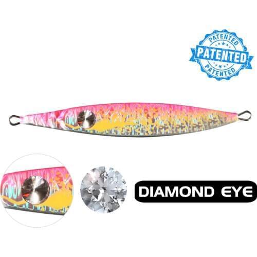 ECOODA Tiger Series Luminous Color with Diamond eye Deep-sea Fishing Speed Jig Inchiku Jigging Fishing Bait Lures 200g(7oz)