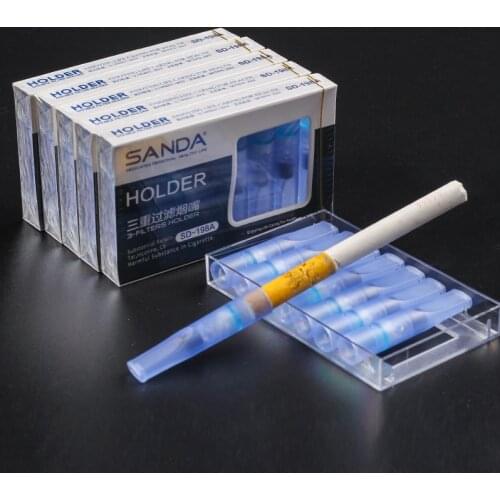 Brand disposable Cigarette Filters - Cigarette Holder Bulk Economy Pack (96 filters/lot) Three magnets filtration SANDA SD198A