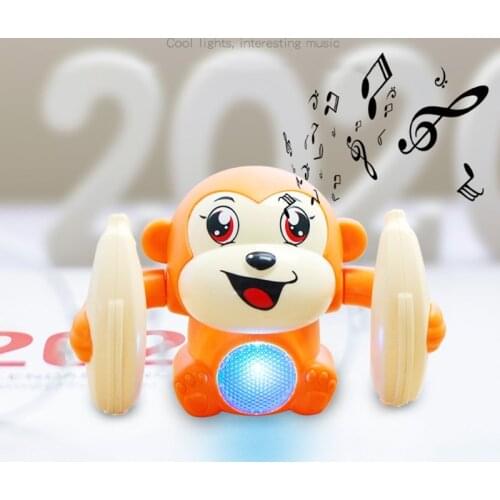 Interactive Toy Educational Baby Toys Smart Remote Toy Funny Little Monkey Toys with Music & Light Sound Control Toys Sensor Toy