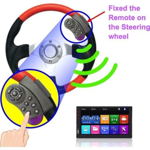Key Portable Universal Car MP5 Multimedia Player CD DVD VCD Steering Wheel Wireless Remote Control