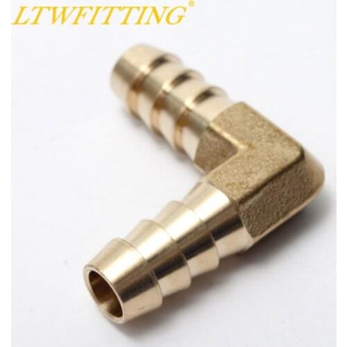LTWFITTING 90 Deg Elbow Brass Barb Fitting 5/16"x5/16"Hose ID Air/Fuel/Oil/Inert Gases