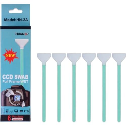 New 6pcs 24mm Full Frame Wet Sensor Cleaner CMOS CCD SWAB for Canon Nikon Sony DSLR
