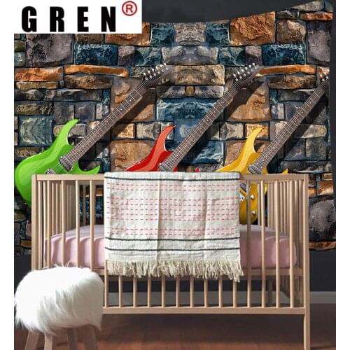 GREN Tapestry Music Sport Wall Hanging Bohemian Sleeping Pad Sandy Beach Throw Towel Rug Blanket Camping Tent Wall Cloth Decor