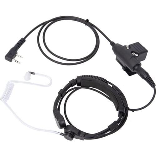 U94 PTT Telescopic Throat Microphone Headset for MOTOROLA GP88 GP300 Walkie-Talkie Headset