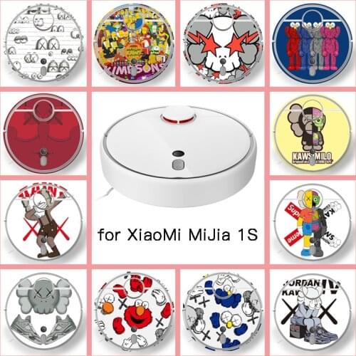 Provide Customized Custom Vinyl Fashion Sticker for xiaomi Robot MiJia Robotic 1S Vacuum Cleaner Skin Spare Parts Accessories