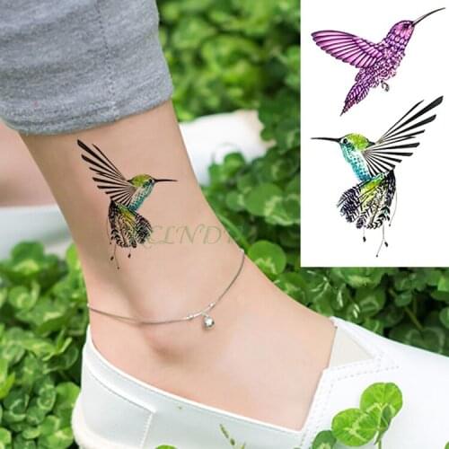Waterproof Temporary Tattoo Sticker Cute Bird Tatto Flash Tatoo Fake Tattoos Tatouage Hand Neck Wrist Foot For Girl Men Women