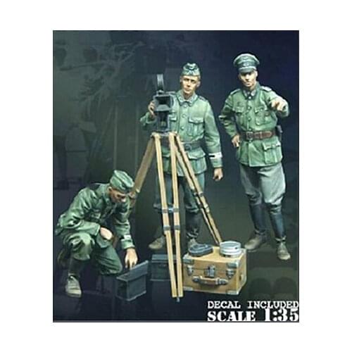 1/35 Uncolor ancient (3 FIGURES WITH DEVICE ) toy Resin Model Miniature resin figure Unassembly Unpainted