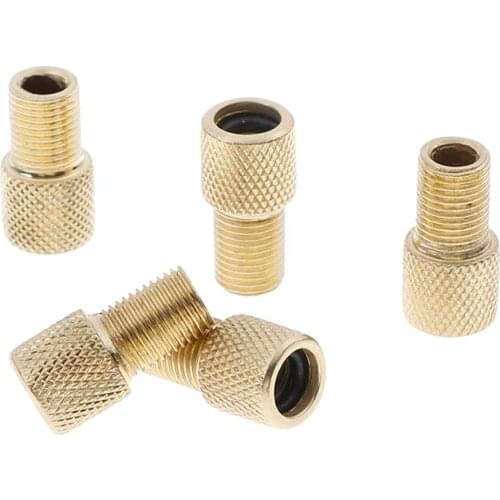 1pcs/5pcs Useful Bike Tire Valve Adapter Bike Valve Type Adaptor Cap Inner Tubes Pump France US Mouth hot sale