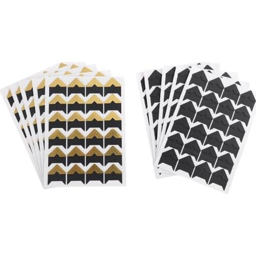 10 Sheets Photo Corners Self Adhesive Stickers, Photo Mounting Paper Corner Stickers for DIY Scrapbook Albums