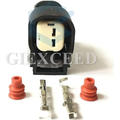 2 Sets 2 Pin 15305086 Female Automotive Connector Engine System EFI System Injector Connector Socket For BUICK