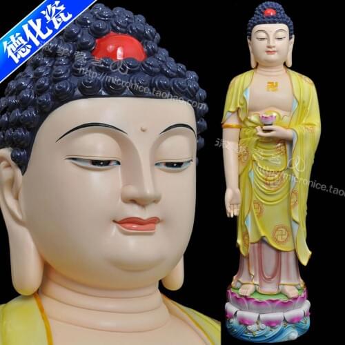 30 inch full-color large wholesale Dehua ceramic Amitabha put Ephraim Buddha Buddha Buddhist activities