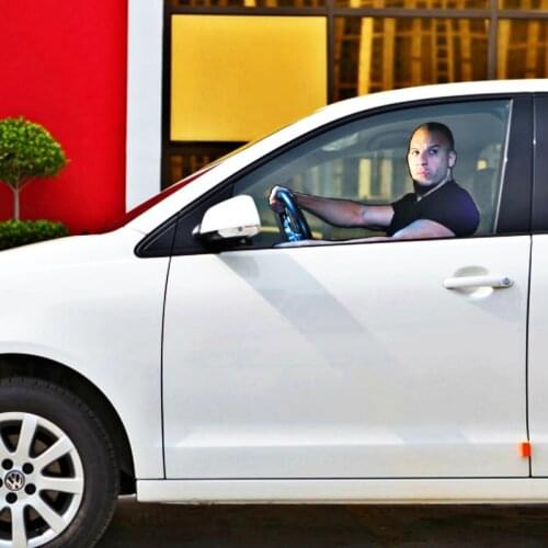 Aliauto Car-styling Fast&Furious Vin Diesel Car Window Sticker Glass Accessories Main Drive Perspective for Toyota Ford Chevrole