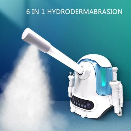 6 in 1 Hydra Facial Machine Table Steamer For Salon Spa Sauna Skin Care & Aromatherapy Mist Sprayer Beauty Equipment