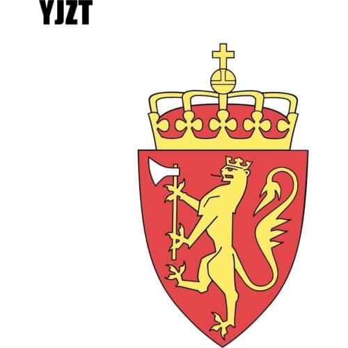 YJZT 8.4CM*15CM Car Accessories Norway Coat Of Arms Motorcycle Car Sticker Decal 6-2133