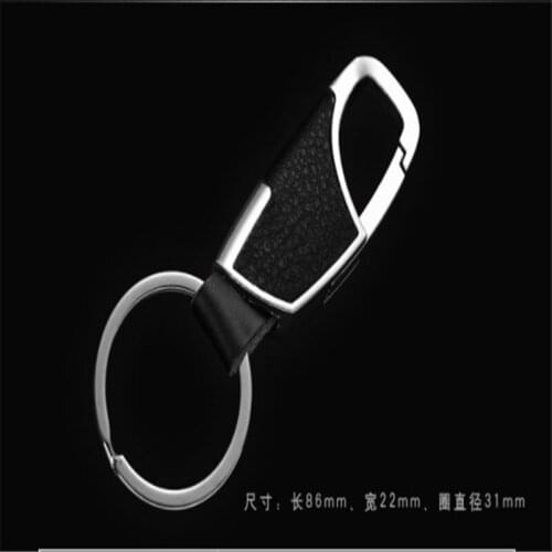Car Leather Key Ring Holder Key Rings Key Chain Hand Woven Horseshoe Buckle Keychain Car Keyring Gift Creative Auto Accessories