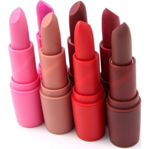 Velvet Matte Lipsticks Pencil Moisturizing Cream Waterproof Long Lasting Lipstick Cosmetic Lady Makeup Pen Tool