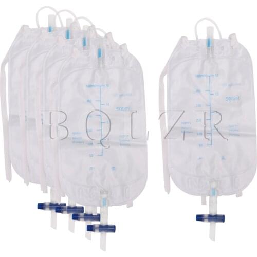 5PCS BQLZR 500ml Urinary External Catheters Feet Bag Holder Incontinence Supply