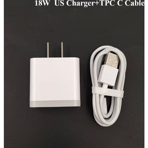 Original Xiaomi Fast Charger 18W QC3.0 US Wall Adapter 2A Type C Cable For mi 9 8 se 7 6 CC9 CC9e 9T 6x redmi note 8 pro k20 pro