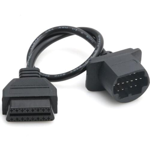 17 Pin to 16 Pin Cable OBDII OBD2 Cable Diagnostic Adapter Connector For Mazda