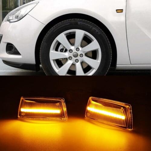 For Chevrolet Cruze J300 Aveo T300 Orlando For Cadillac BLS Led Dynamic Turn Signal Light Side Fender Marker Sequential Blinker