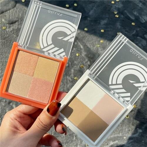 Matte Highlighter Powder Palette Makeup Glow Face High Gloss Shimmer Illuminator Make Up Bronzer Highlight Face Blush Cosmetic