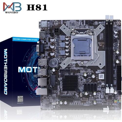 H81 Motherboard LGA 1150 Socket For Desktop Intel LGA1150 I3 I5 I7 Xeon CPU DDR3 Memory VGA Computer Mainboard Placa mae