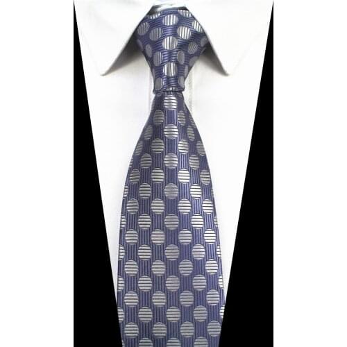 RBOCOTT Mens 7cm Tie Striped & Dot Patterned Ties Classic Neck Ties For Men Accessories Wedding Party Neckties