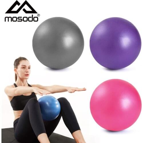 Mosodo 25cm Pilates Ball Yoga Balls PVC Gymnastics Balance Fitball Home Gym Exercise Stability Ball Training Fitness Equipment