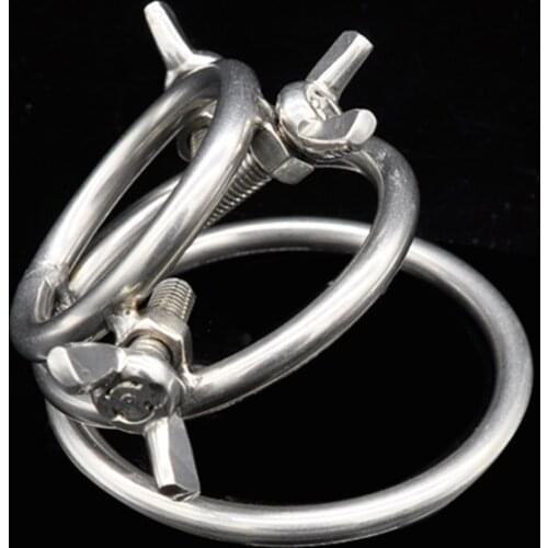 Adjustable Screw Penis Rings Adult Sex Toys For Men Metal Spike Stimulate Cock Bdsm Scrotum Urethral Toys Male Masturbators Ring