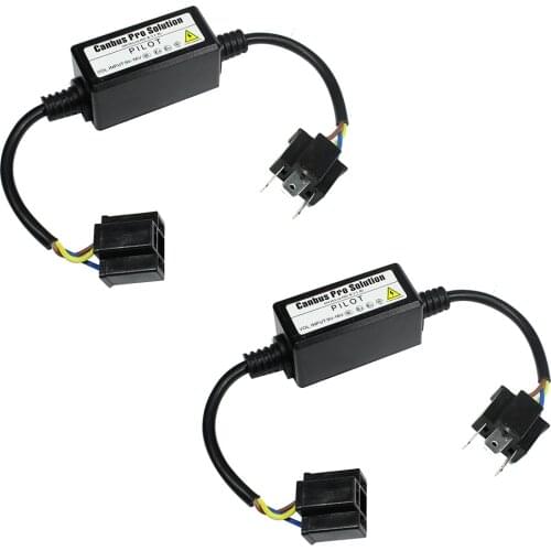 YUNPICAR H7 LED Headlight Decoder Canbus Resistor Anti-flicker Harness Fix Warning Error Canceller Decoder For Volkswagen Sagita