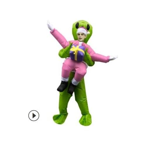 Christmas Gift Santa Claus Costume Adult Halloween Party Mascot Inflatable Costumes Fancy Role Play Disfraz for Man Woman