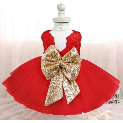 Merry Christmas Winter Party Dresses For Baby Girls New Year Ceremony Costume Evening Tulle Fabrics Kids Princess Tutu Dress