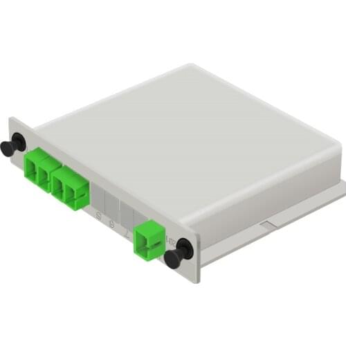 SC/APC Mini PLC 1X4 splitter Fiber Optical Box 1x4 PLC Fibre Splitter FTTH PLC Splitter Box Single Mode Telecommunication level