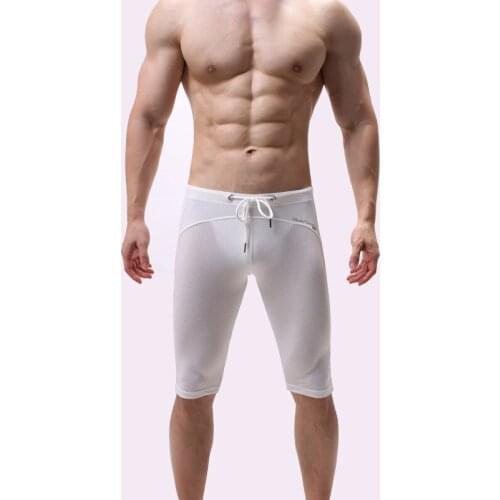 Beach Summer Compression Shorts Men Fashion Mesh Short Leggings Joggers Quick-drying Skinny Fitness Shorts Men