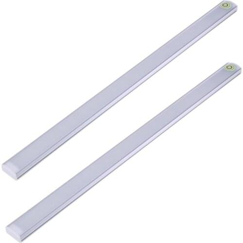 30cm 6W 21LED USB Touch Sensor Strip Dimmable LED Bar Lamp Under Shelf Desk Light For Bedroom Bedside Closet Cabinet Bathroom