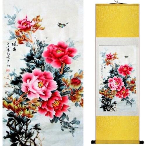 Traditional silk art painting birds and Water lily Chinese Art Painting Home Office Decoration Chinese painting2019071928