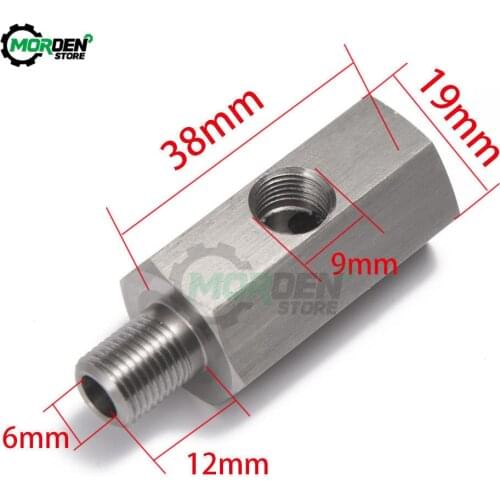 New Stainless steel 1/8'' BSPT Oil Pressure Sensor Tee to NPT Adapter Turbo Feed Line Gauge Pressure Sensors Dropship